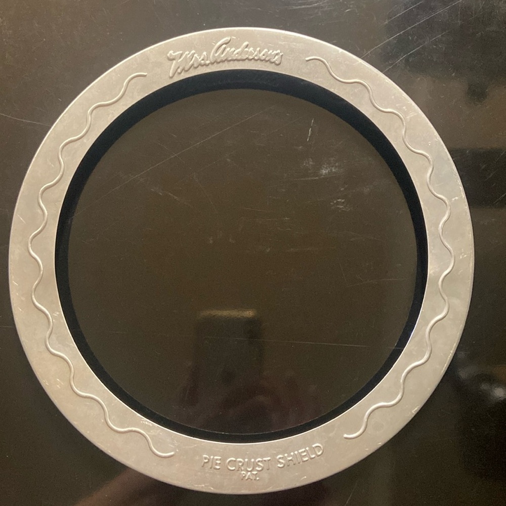 Pie Crust Shield Aluminum 10.5” Diameter Baking Bakeware Tart Galette Quiche